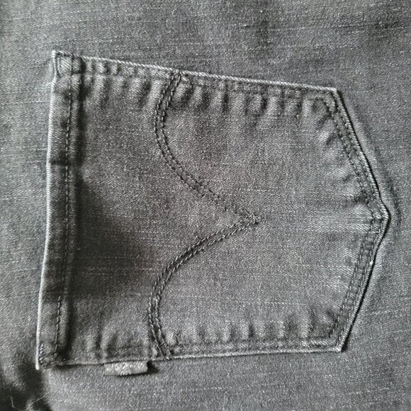 Levis Black Classic Mid Rise Skinny Jeans Size 16 - Picture 3 of 5